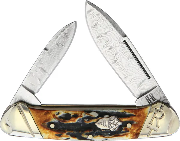 Rough Rider Canoe Cinnamon Stag knives RR2156