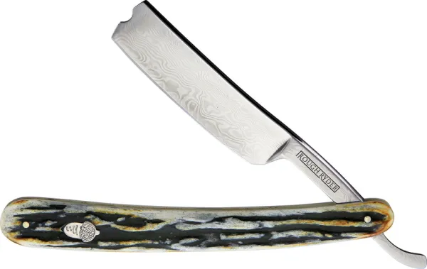 Rough Rider Folding Razor Cinnamon Stag knives RR2159