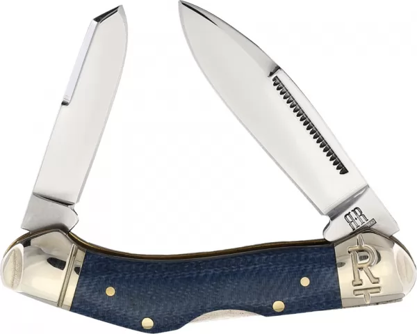 Rough Rider Dogleg Canoe Denim T10 knives RR2189