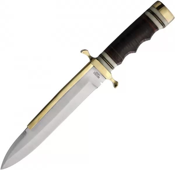 Rough Rider Bowie Stacked Leather knives RR2203