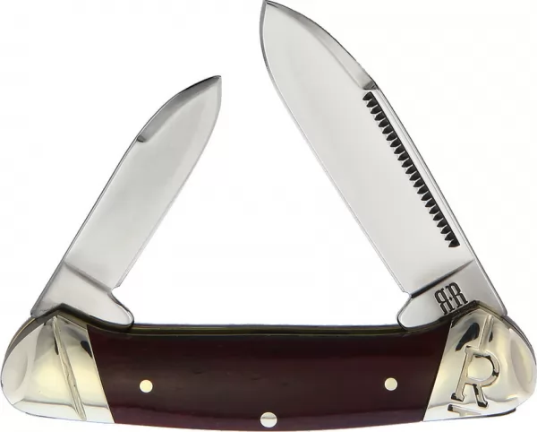 Rough Rider Mini Canoe Red Smooth Bone knives RR2225