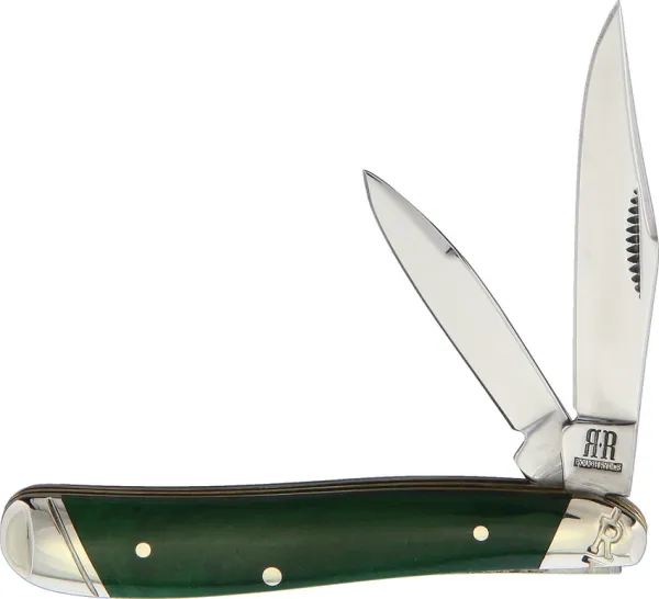 Rough Ryder Peanut Green Smooth Bone knives RR2230