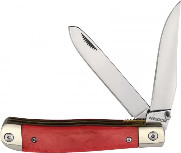 Rough Ryder Trapper Red Smooth Bone knives RR2235