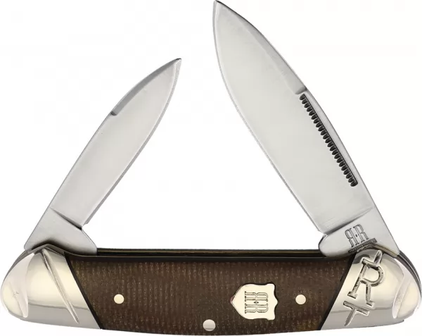 Rough Rider Canoe Brown Burlap knives RR2331