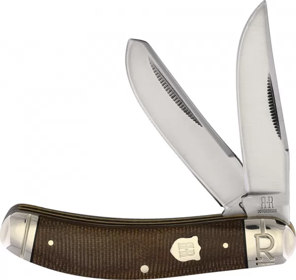 Rough Rider Sowbelly Trapper Brown Burlap knives RR2332