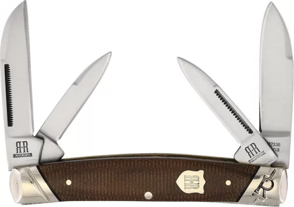 Rough Rider Congress Brown Burlap knives RR2336