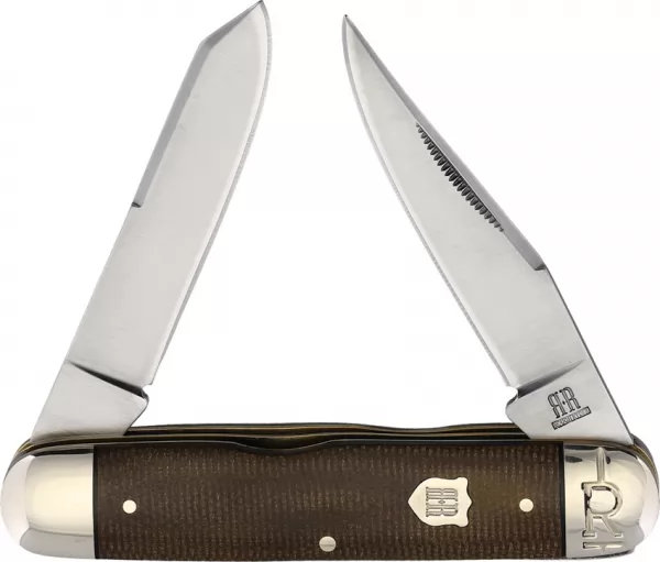 Rough Rider Moose Brown Burlap knives RR2338