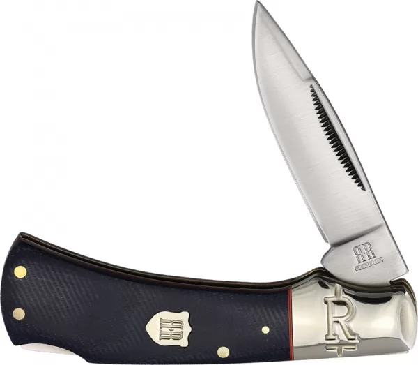 Rough Rider Lockback Denim Micarta knives RR2354