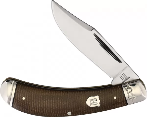 Rough Rider Bow Trapper Brown Burlap knives RR2375