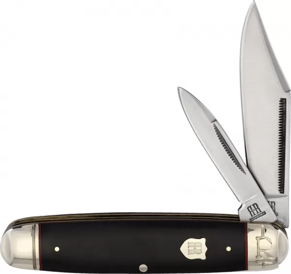 Rough Rider Cattleman Black Micarta knives RR2380
