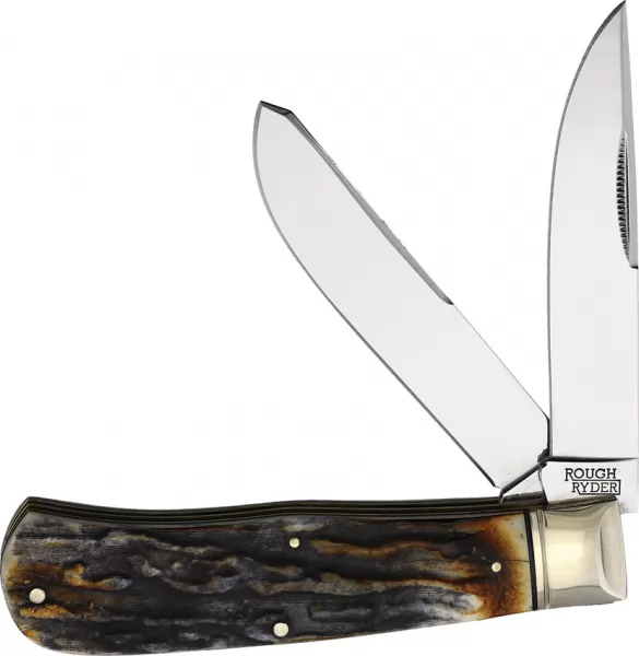 Rough Rider Jumbo Trapper Cinnamon knives RR2431