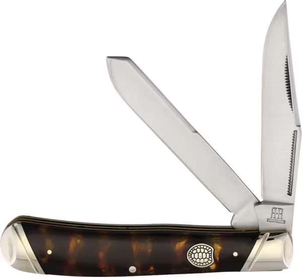 Rough Rider Trapper Imitation Tortoise knives RR2453