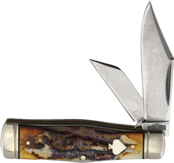 Rough Rider Coke Bottle Cinnamon Bone Dama knives RR2527