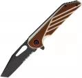 Rough Rider Linerlock A/O White/Brown - RR2535