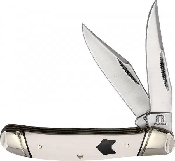 Rough Rider Copperhead White Micarta knives RR2545