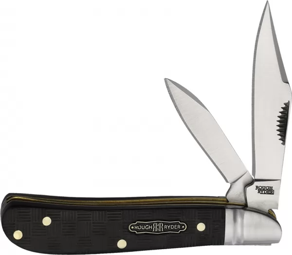 Rough Rider Black Reserve Bearhead Peanut knives RR2558