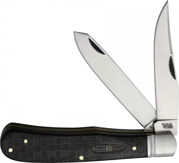Rough Rider Bearhead Trapper Pakkawood knives RR2560