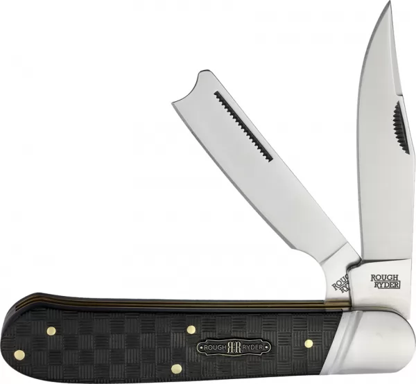 Rough Rider Black Reserve Bearhead Razor knives RR2568