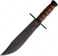 Rough Rider Combat Bowie Stacked Leather - RR2586