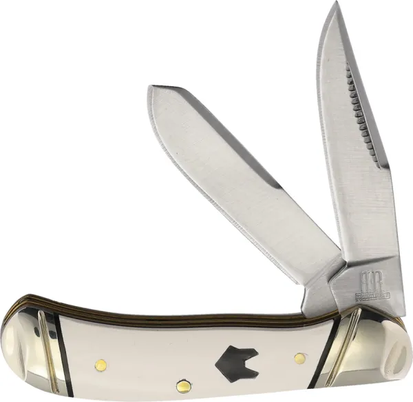 Rough Rider Tiny Trapper White Micarta RR2657