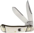 Rough Rider Tiny Trapper White Micarta - RR2657