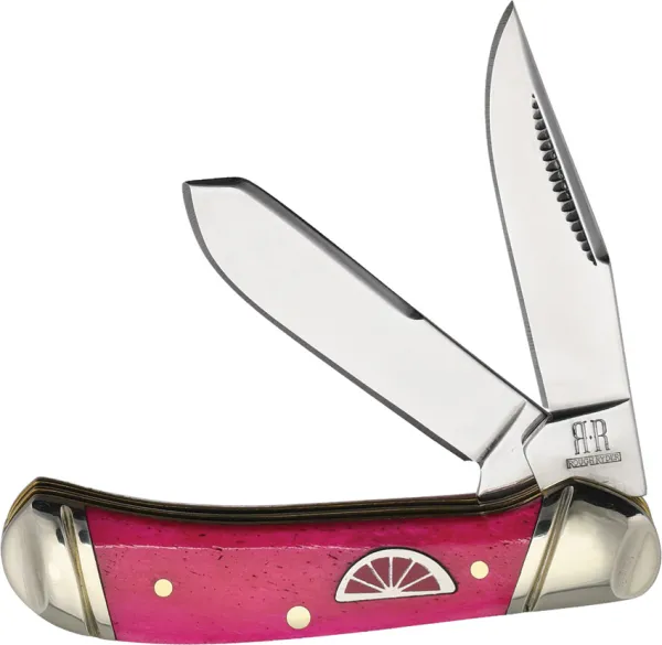 Rough Rider Tiny Trapper Pink Smooth Bone knives RR2658