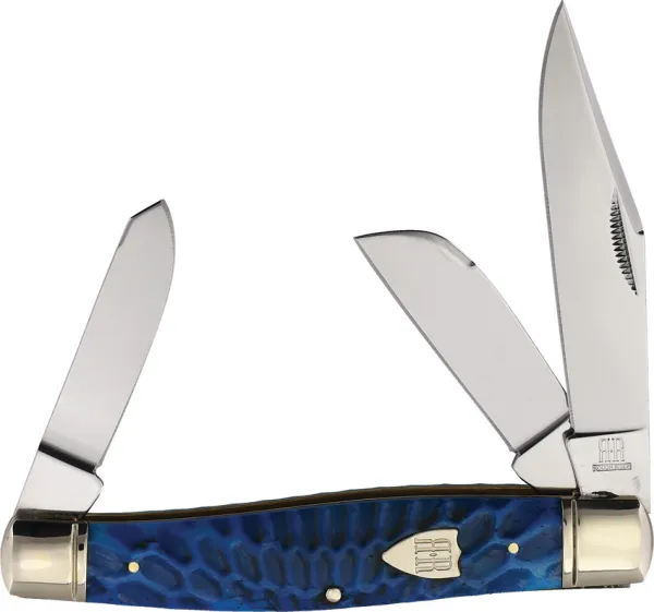 Rough Rider Large Stockman Blue Dragon Bon RR2715