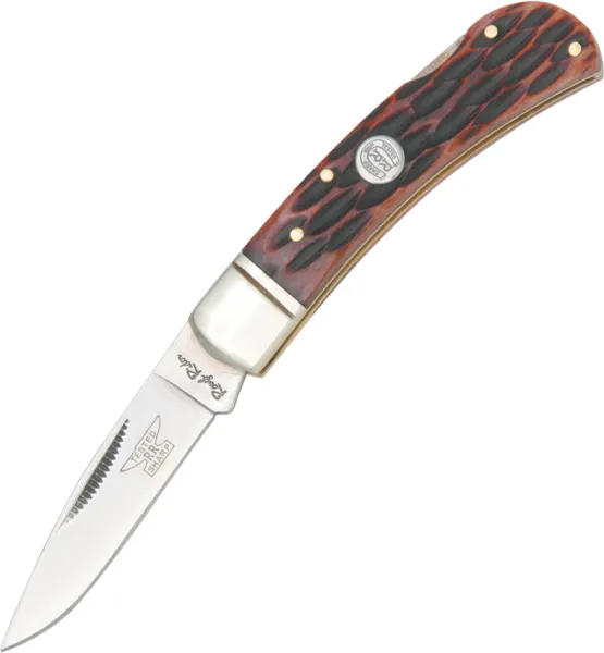 Rough Rider Lockback Amber Bone knives RR461
