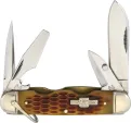 Rough Rider Camp Knife Amber Bone - RR533