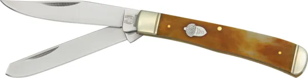 Rough Rider Trapper Tobacco Bone knives RR777