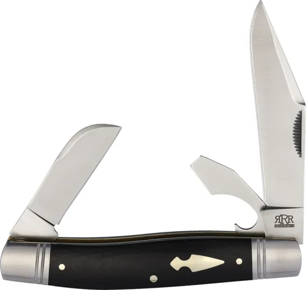 Rough Rider Reserve Common Stock D2 Black Micarta RRR008