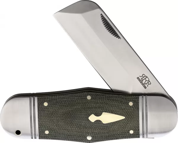 Rough Ryder Reserve Hippo Toe OD Green Micarta RRR015