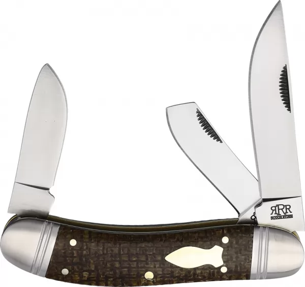 Rough Rider Reserve Roundup D2 Brown Micarta RRR026