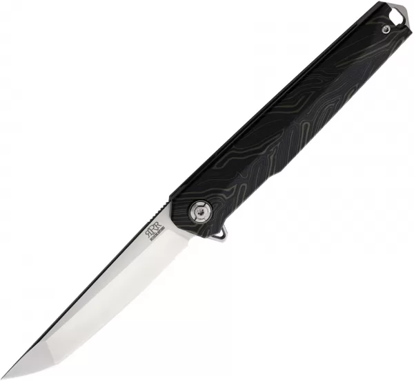 Rough Rider Reserve Linerlock Tanto Black-Green RRR027