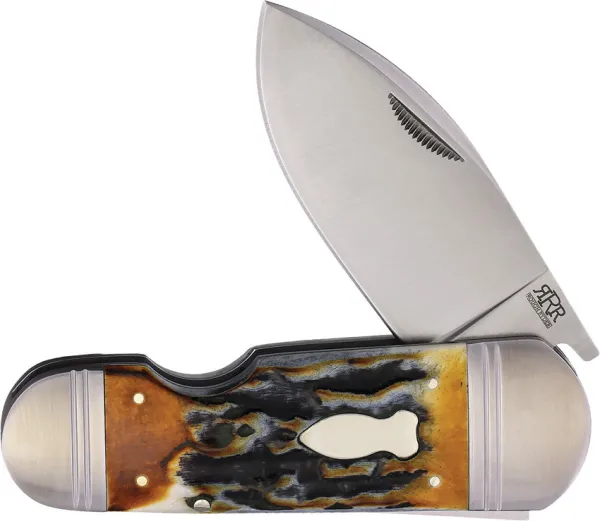 Rough Ryder Reserve Ghost Fish Brown Stag Bone RRR040CB