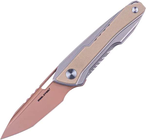 Real Steel Bullet Framelock Tan RS5221C