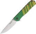 Real Steel Karly Linerlock Green/Gold - RS6051