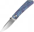 Real Steel Luna BoostFramelock Blue Swirl - RS7071TC06