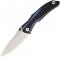 Real Steel E802 Horus Linerlock Blk/Blue - RS7432