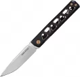 Real Steel Burns Framelock Black/Gold - RS7661G