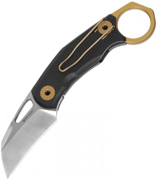 Real Steel Shade Framelock Black-Gold RS7913