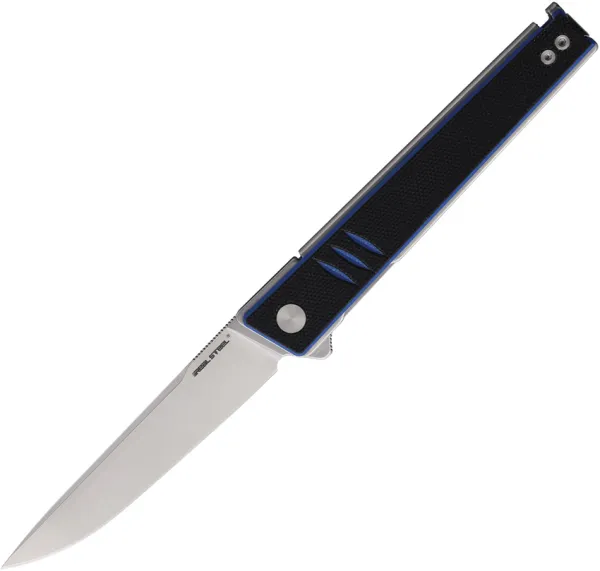 Real Steel Kikashi Linerlock Blk-Blue RS8071DS