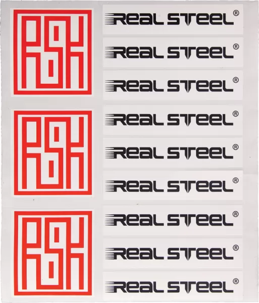 Real Steel Sticker Sheet RSS