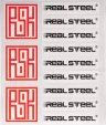 Real Steel Sticker Sheet - RSS