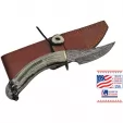 Rite Edge USA Damascus Skinner Knives RUDHDMB1