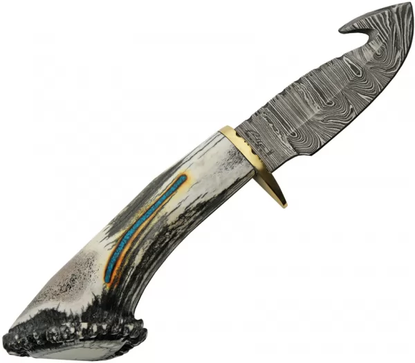 Rite Edge USA Guthook Elk Knives RUEKDMBL2