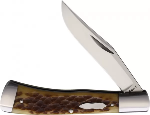 Old School Knifeworks Ruple 1 Trapper Bourbon Bone RUP1BB