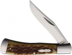 Old School Knifeworks Ruple 1 Trapper Bourbon Bone - RUP1BB