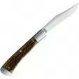 Old School Knifeworks Ruple 1 Trapper Bourbon Bone RUP1BB