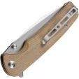 SENCUT Sachse Button Lock Brn Micarta S210073
